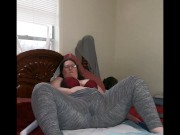 Preview 4 of Thick MILF Squirting in Leggings with Soaked Crouch