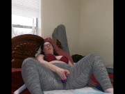 Preview 6 of Thick MILF Squirting in Leggings with Soaked Crouch