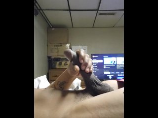 big dick, vertical video, masturbation, black