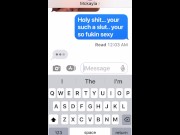 Preview 2 of Slut texting boyfriend that his friend came over and fucked her (part 2)