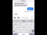 Preview 4 of Slut texting boyfriend that his friend came over and fucked her (part 2)