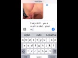 Slut texting boyfriend that his friend came over and fucked her (part 2)