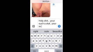 Part 2 Of A Slut Texting Her Boyfriend That His Friend Came Over And Fucked Her