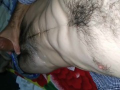 Jerking off and Cum with a lot of milk