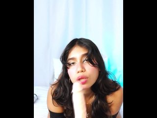 latina, masturbation, solo female, vertical video