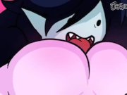 Preview 1 of Lesbian Vampire Marceline x Princess Bubblegum Jujuba Girlfriends - Adventure Time