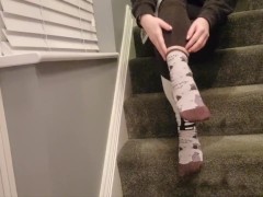 My socks got super sweaty from working out