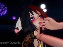 Sucking your dick right after Happy New Years Fireworks - ASMR Erotic Roleplay - VRChat - Hentai