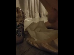 Cum On Friend's Shoes When She Take Bath - Screenshot 4 of 16 - Cumshot