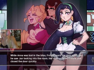 Hot Meninas Jogando Videogame: Love Suga a Cena De Sexo Anna Noite