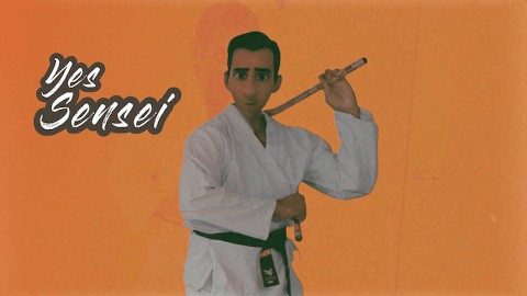 JA SENSEI! - BLACKBELT MARTIAL ARTS INSTRUCTEUR LEERT STUDENT EEN HARDE LES MET ZIJN STINKENDE VOETEN