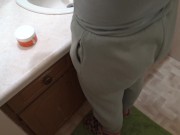 Preview 2 of Horny stepson cum inside my panties before he goes to school