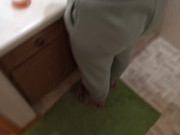 Preview 3 of Horny stepson cum inside my panties before he goes to school