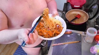 [Prof_FetihsMass] Doucement avec la nourriture japonaise ! [spaghetti avec sauce amidon]