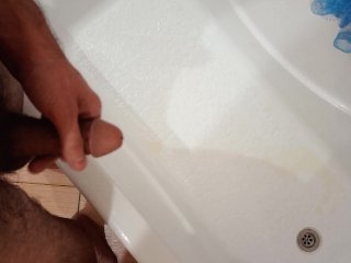 compilation, solo male, pissing, cut cock