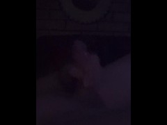 Chrisstrongcock oiled up cock long stroking cumshot