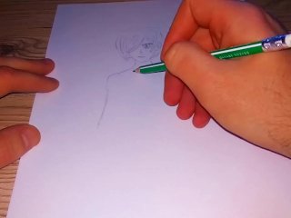 big boobs, hentai, drawing, anime