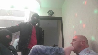 Very HARD big BDSM session - VERY HARD FACE SLAPS with a really HANDSOME 18 y.o. BOTTOM - FACE MASO