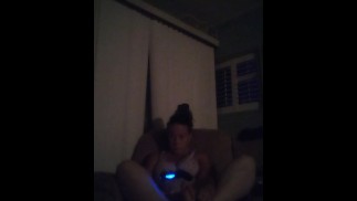 Filming Up Milfs Skirt While She Smokes Cigarettes and Plays Fortnite Part 1