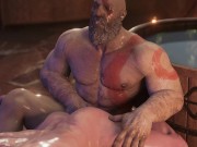 Preview 5 of Kratos BIG COCK vs. Geralt loose ASS part 2