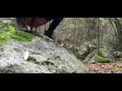  taking a long piss outdoor - piss waterfall