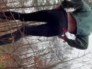 Preview 6 of desperate outdoor piss by the lake … almost got caught