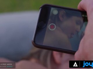 JOYMII - Kinky Gina Gerson Makes A Sex Tape WithHer Hung Boyfriend In_A Public Park