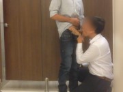 Preview 6 of Pinoy Fun - My risky public bathroom blowjob encounter with my hot brother in law (chupa sa CR)