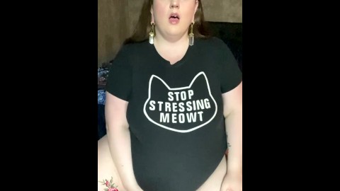 BBW Stella Masturbates in Tightest Shirt | FREE | 1080P