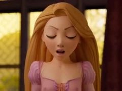 Video Disney Rapunzel gives curious first time blowjob and loves it!!! 🤩🤩🤩