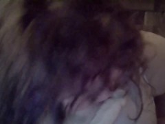 BBW female playing with self