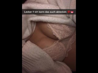 Shy German Girl fucks Best Friend on Snapchat
