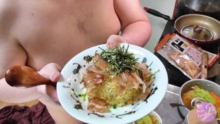 [Prof_FetihsMass] ¡Tranquilo, comida japonesa! [arroz frito con ajo]