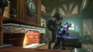 Warcraft Porn Parody Draenei Has Sex With A Transforming Werewolf
