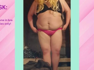 Dare: Cum in a public Sauna in Bra and Panties!