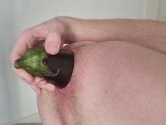 Plugged By HUGE Eggplant