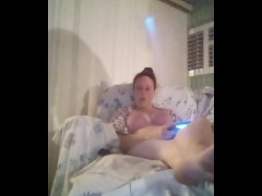Video Relaxing and Playing Video Games In My Bra and Panties Part 2