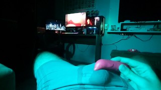 3 vibrators at the same time, cumming in underwear, solo male