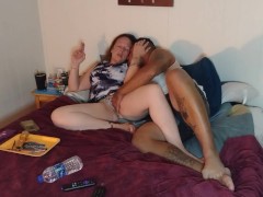 Rubbing Girls Clit Through Her Panties While She Squirms