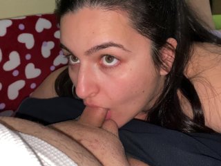 BBW Latina From France_Blow His Cock Deep!She Know Deepthroat,She Suck The Cock LikeA PornStar! 4k