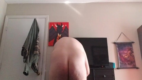 Spanking myself with bdsm hear and cumming hard