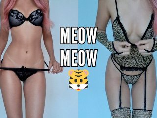 petite, sexy costume, lingerie try on, white girl