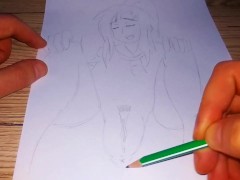 Japanese student pissing her plump pussy