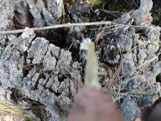 foreskin, solo male, pissing, outdoor pee