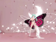 MIKU X INSECT HENTAI SEX DANCE MMD CREAMPIE UNDRESS DANCE SOFT GREEN HAIR COLOR EDIT SMIXIX