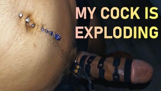 BRUSTWARZEN GEKLEMMT, BAUCH GEPIERCT UND VENEN KNALLEN AN MEINEM SCHWANZ