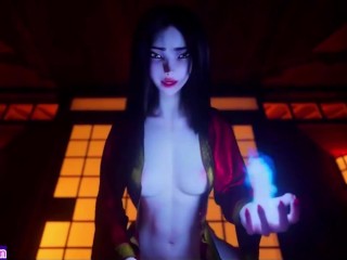 O Fantasma De Uma Mulher com Tesão Fode Um Belo Pau Cheio De Porra | Animações Hentai 3D | P94