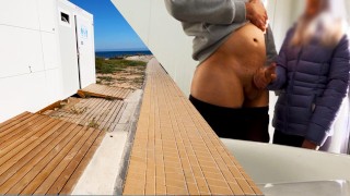 Dick Flash A Girl Spots Me Masturbating In A Public Restroom On The Beach And Assists Me In Finishing