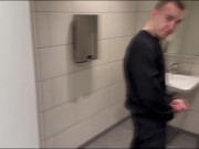 Preview 2 of Public Cruising - Inviting Straight Guy to public Mall toilet