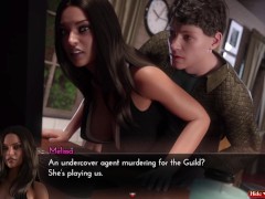 The Genesis Order - Sex Scene #44 - Playing With Sexy Melissa in the Office - 3d game, 60 FPS